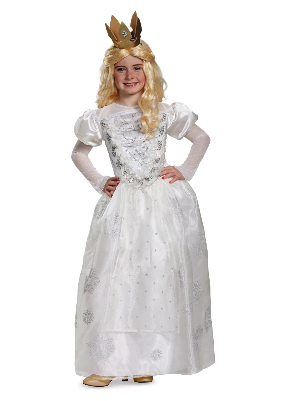 White Queen Girl Costume - Movie Costumes