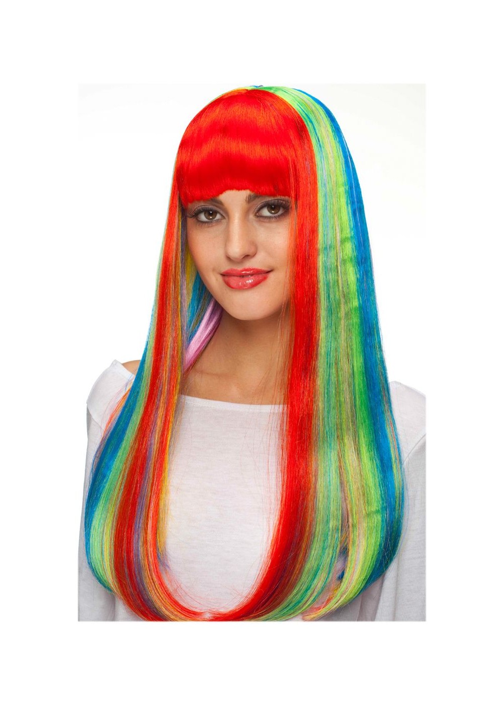 Spectra Neon Rainbow Women Wig
