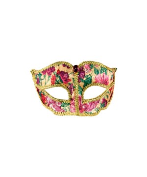 Gold and Fuchsia Venetian Masquerade Adult Mask