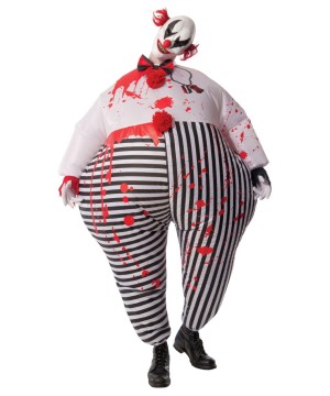 Inflatable Bloody Clown Mens Costume