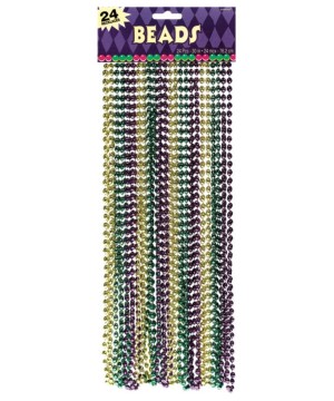 Mardi Gras Beads Pack of 24