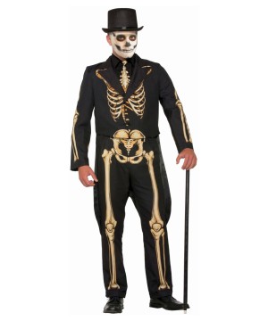 Mens Formal Skeleton Suit - Scary Costumes