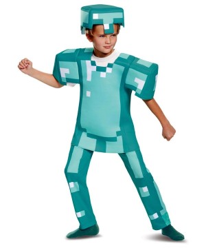 Minecraft Blue Armor Boys Costume