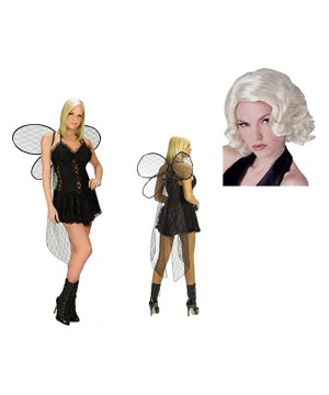 Nighttime Fairy and Wig Women Costume Set