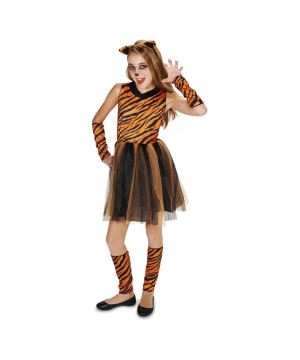 Prowling Tigress Teen Girls Costume - Animal Costumes
