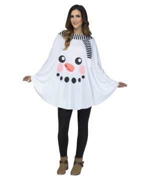 Snowman Poncho Women Costume