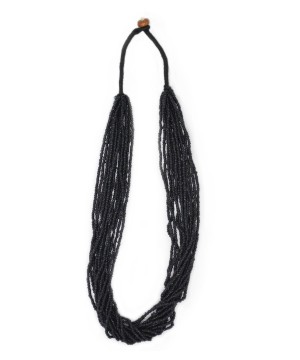 Black Beaded Handmade Necklace