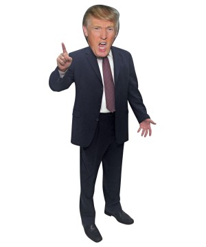 Shouting Celebrity Mask Donald Trump Card Face and Fancy Dress Mask 
