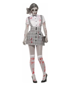 Zombie School Girl Women Costume