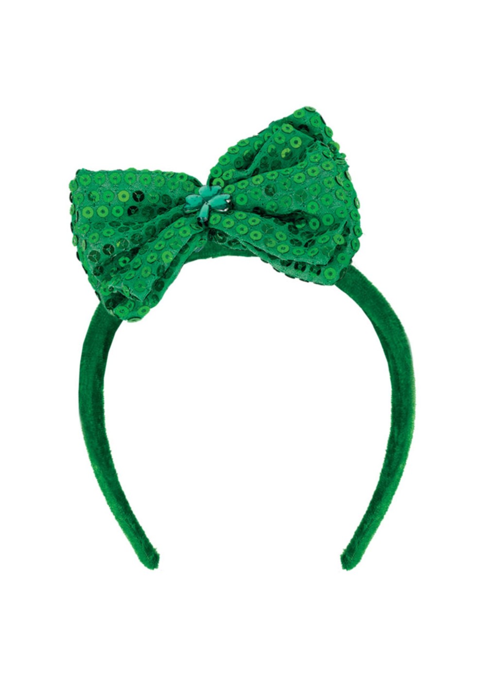  Green Sequin Bow Headband