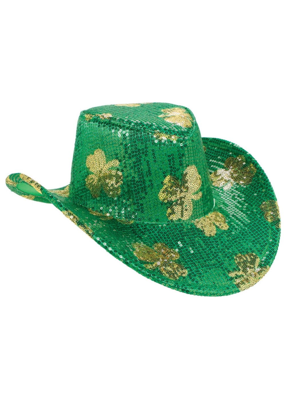  Saint Patricks Day Sequin Cowboy Hat
