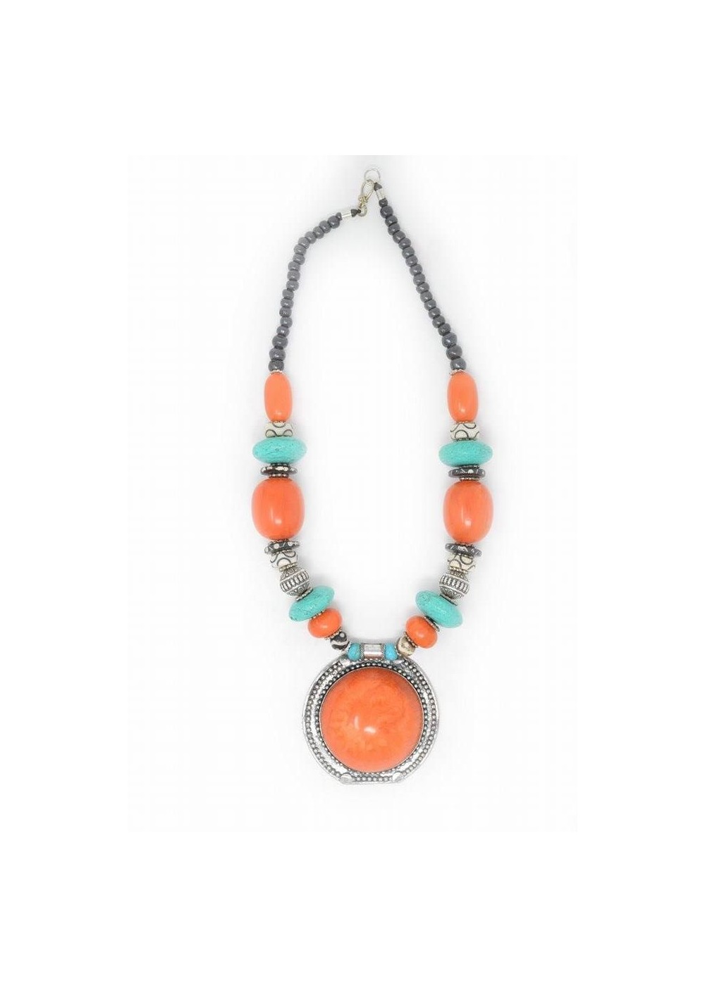 Amber Turquoise Tibetan Necklace