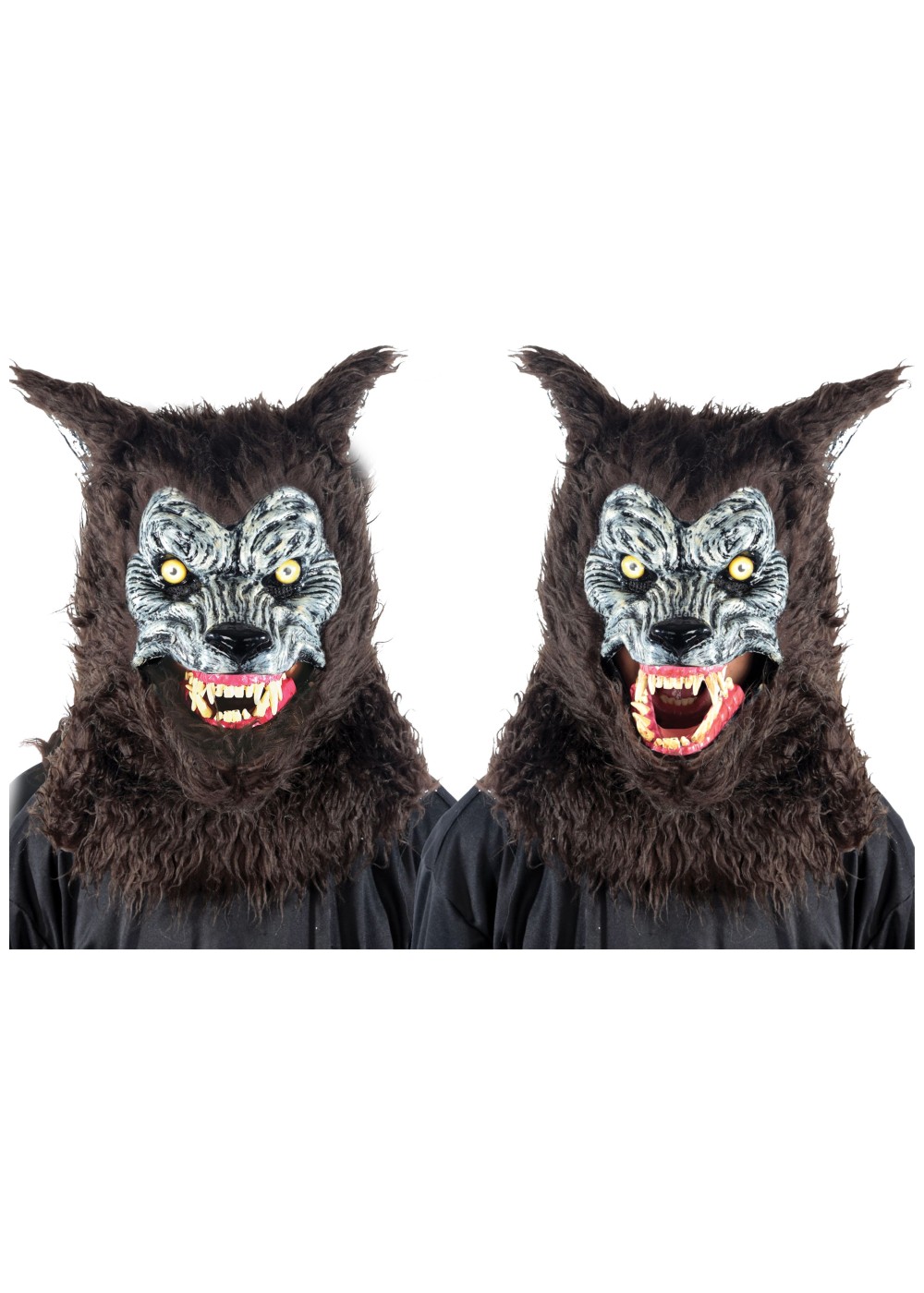 Animated Brown Werewolf Mask