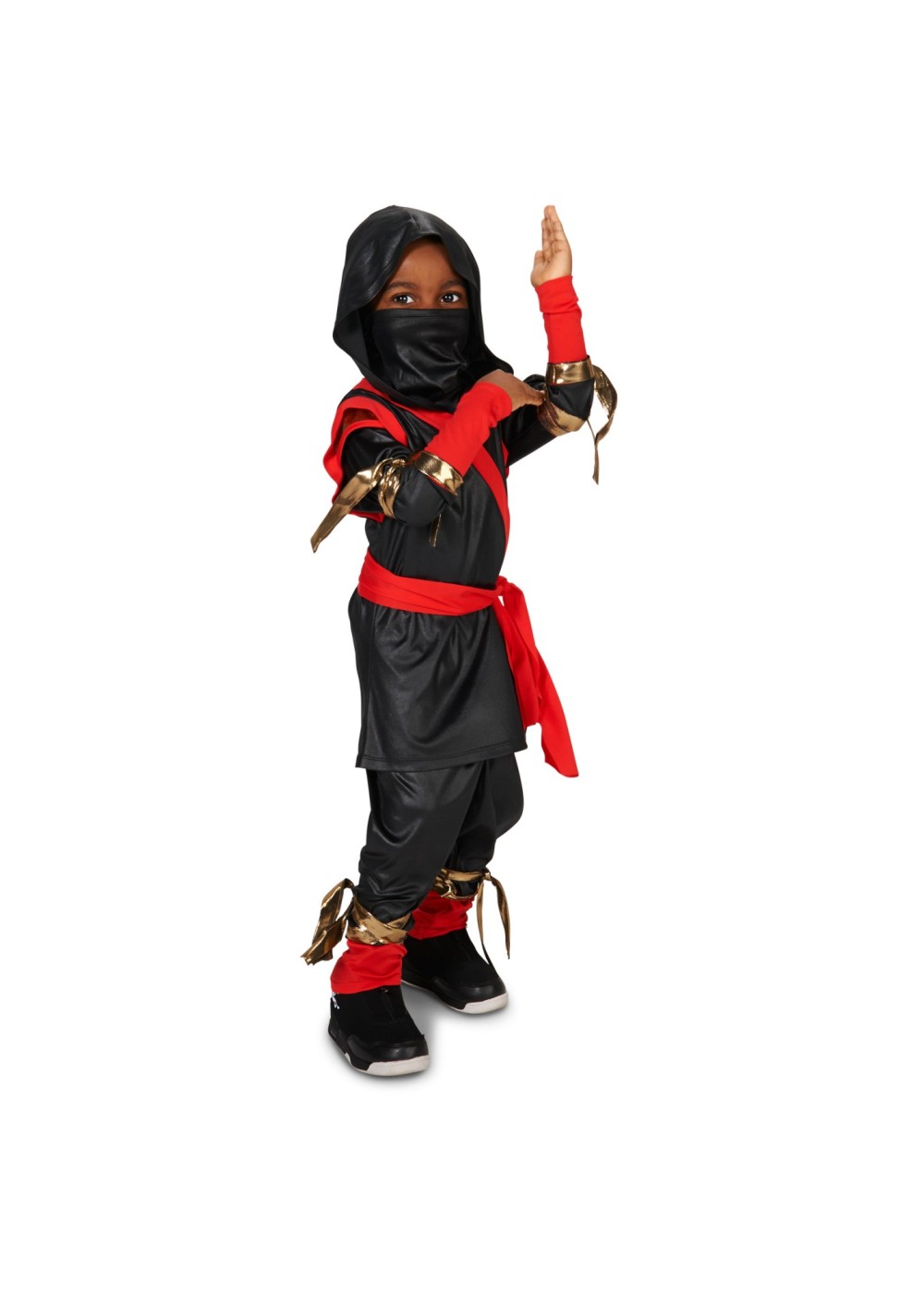 Black And Red Stealth Ninja Toddler Costume