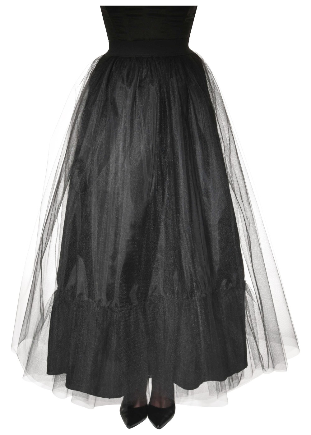 Black Long Women Skirt