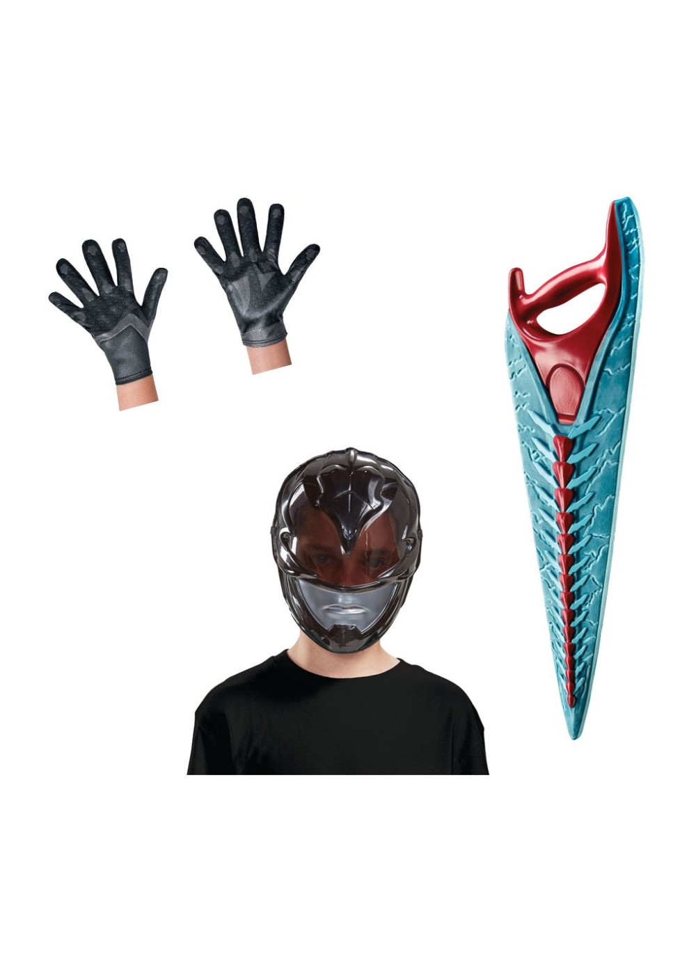 Black Power Ranger Boys Costume Kit