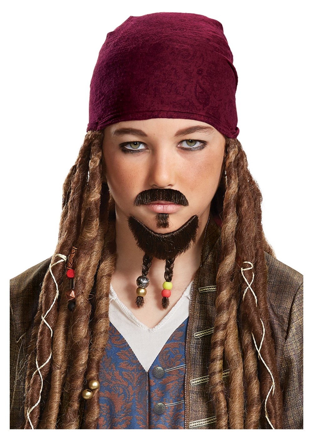 Boys Pirates Of The Caribbean Goatee And Mustache