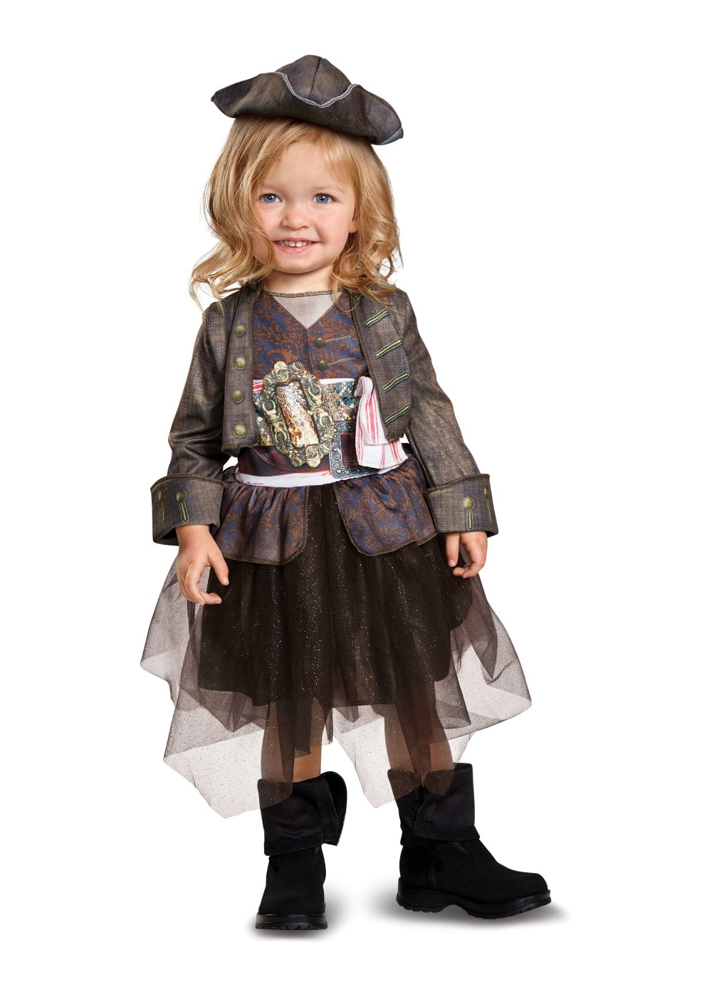 Captain Jack Sparrow Girls Toddler Costume - Pirate Costumes