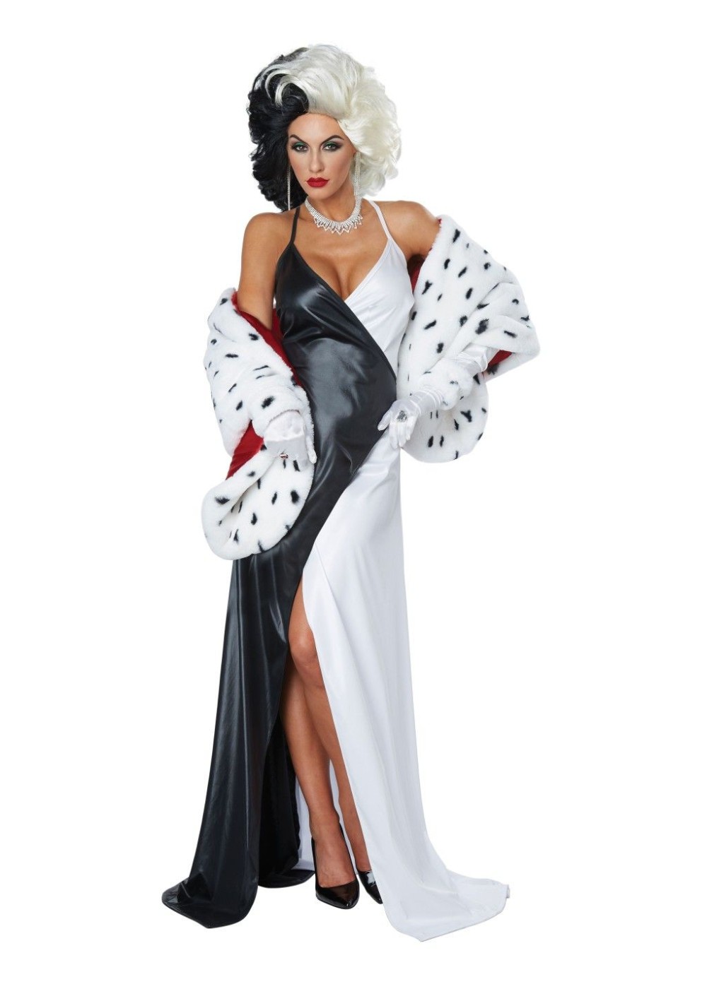 Cruel Diva Women Costume And Wig Set