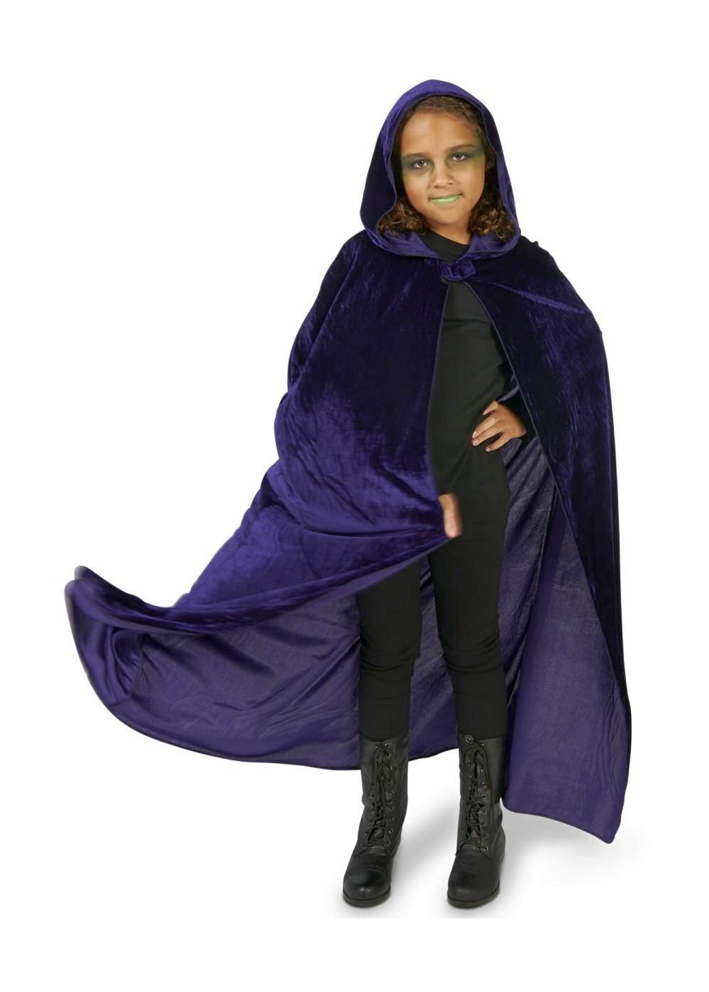 Kids Dark Purple Girls Cape