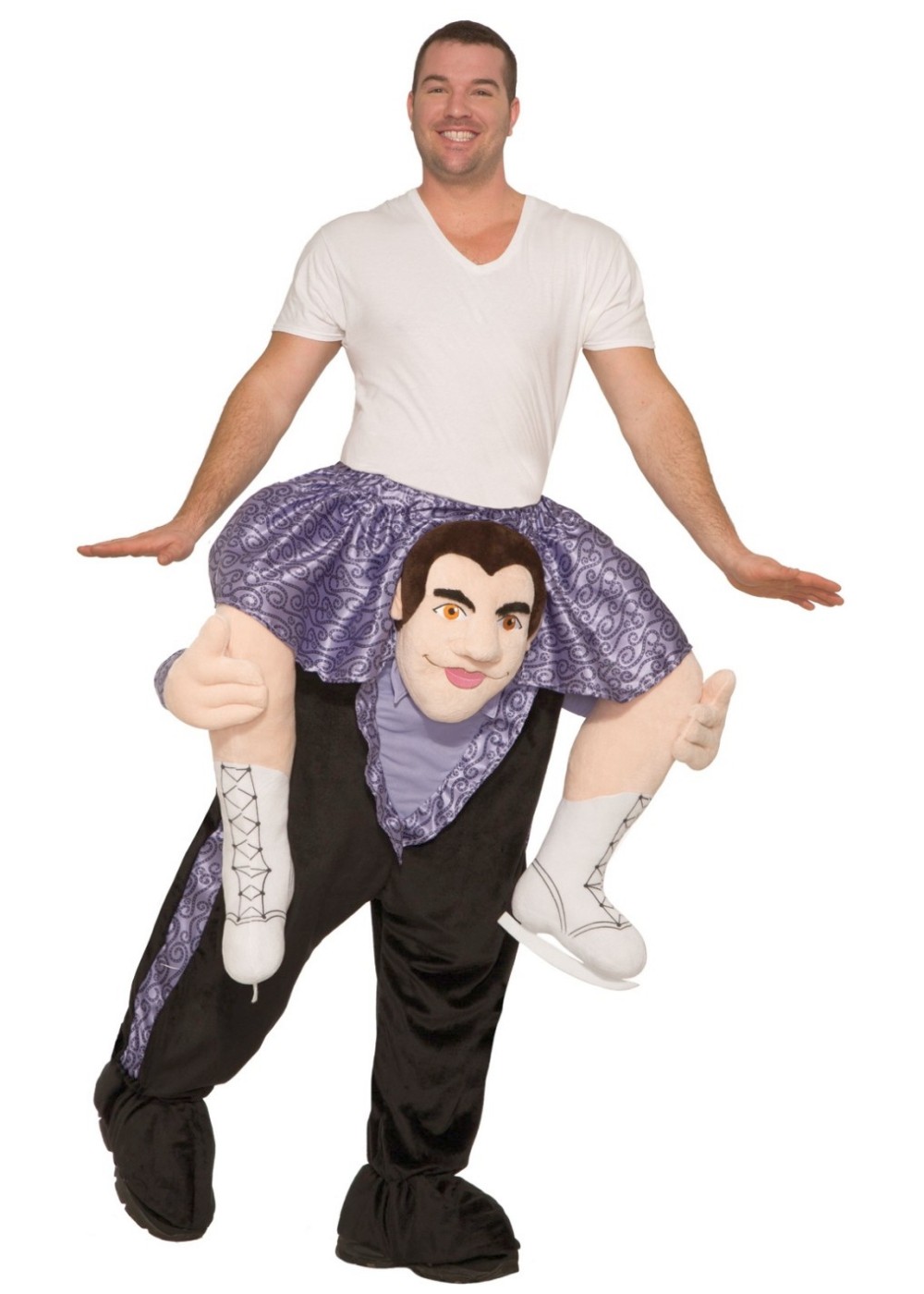 Funny Figure Skater Piggyback Costume