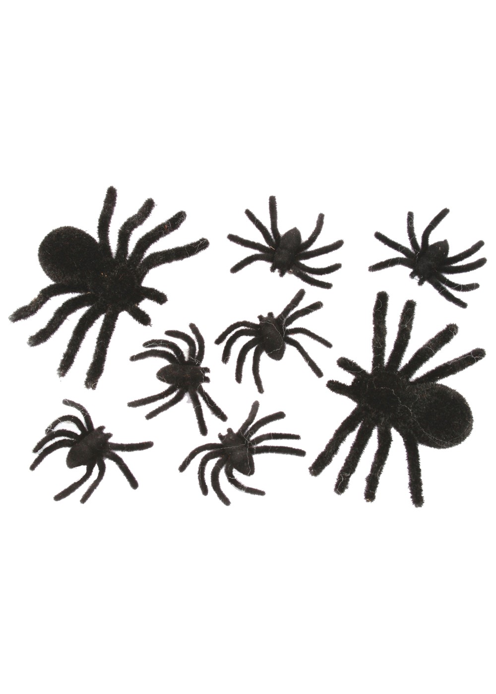 Fuzzy Black Spiders