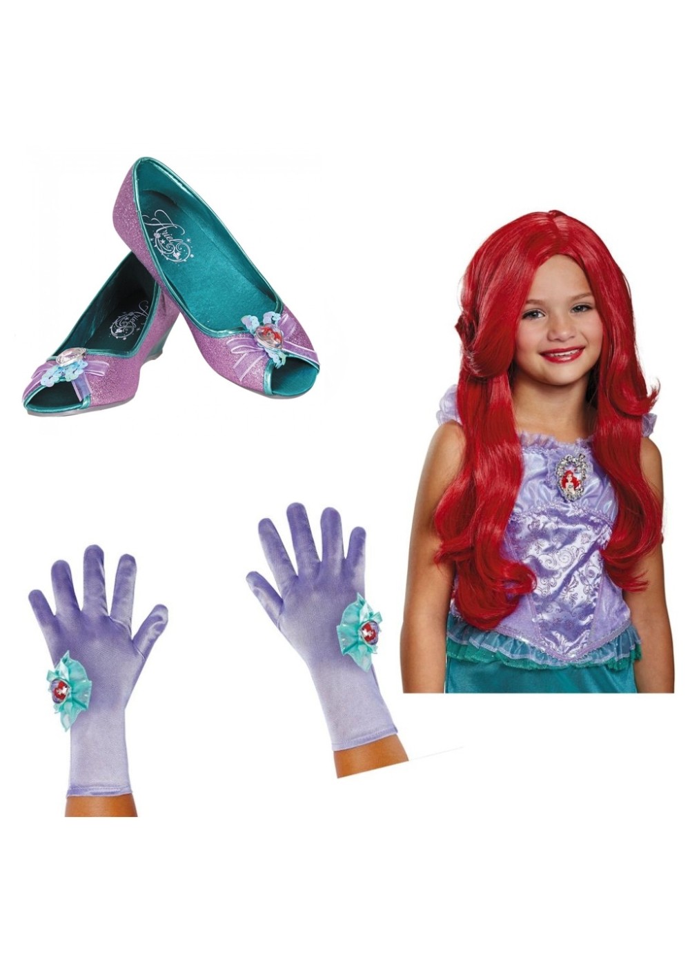 Kids Ariel Girls Costume Accessory Set