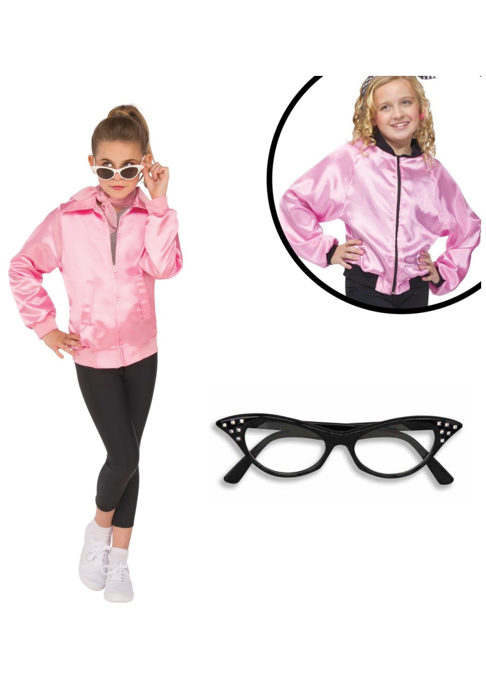 Kids Girls Grease Movie Costume Kit