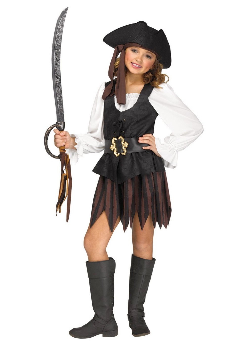 Kids Girls Maiden Pirate Costume