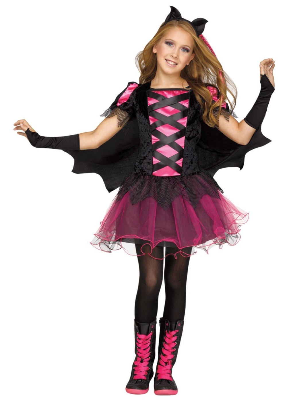 girls punk bat princess costume