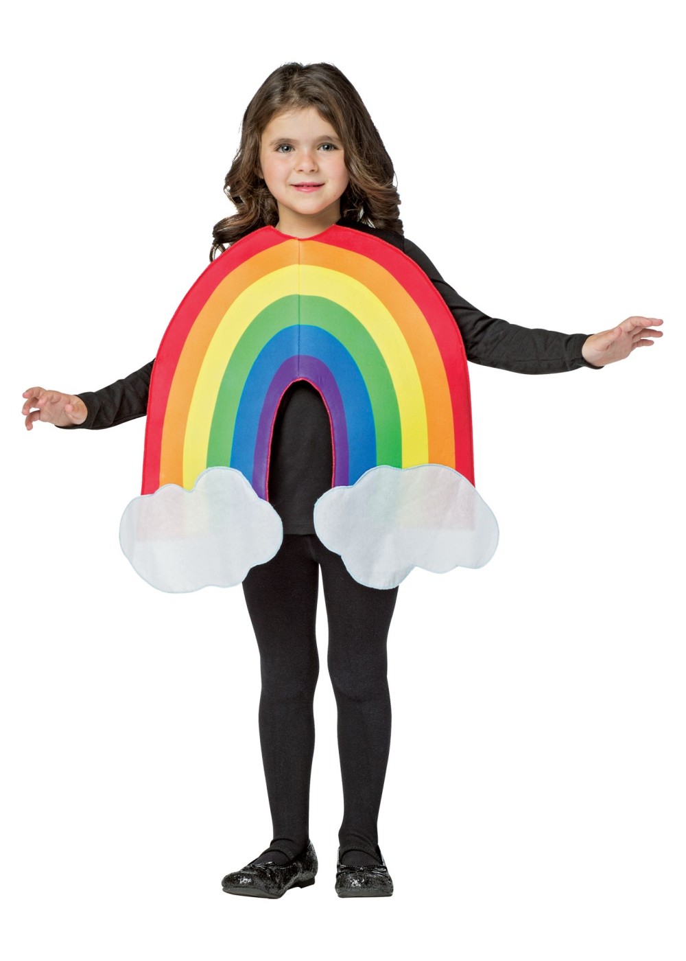 Kids Girls Rainbow Costume