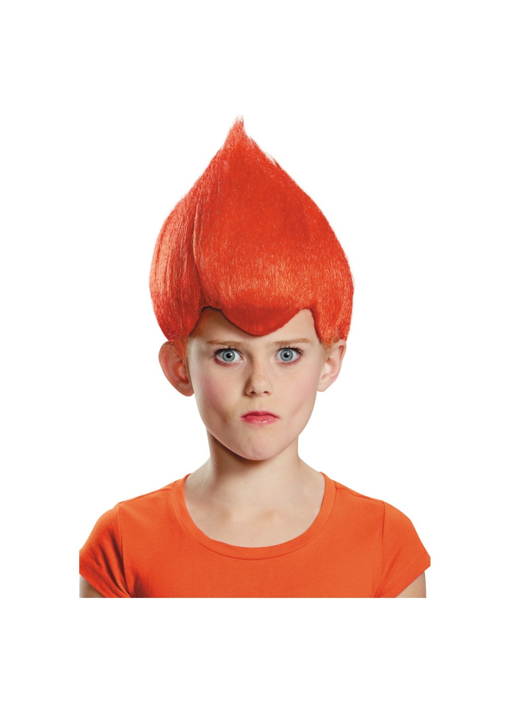 Kids Girls Red Troll Wig