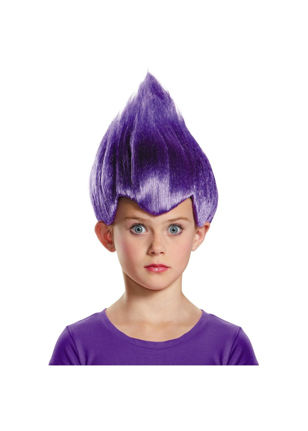 Kids Girls Trolls Purple Wig