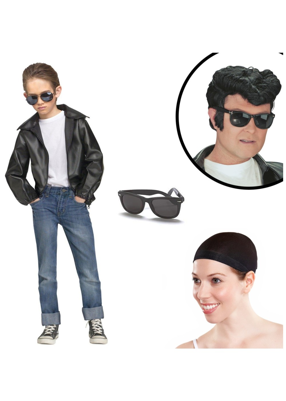 Boys Greaser Costume And Accessory Kit