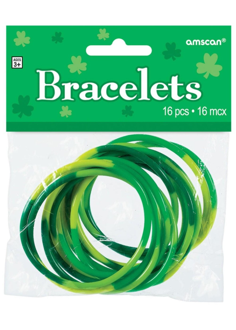 Green Rubber Bracelets Pack