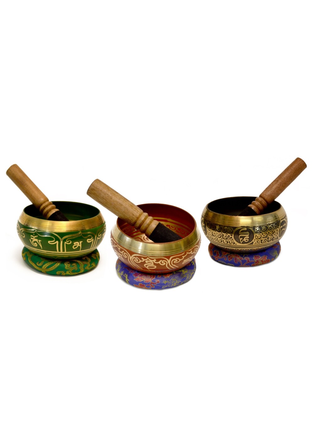 Handmade Tibetan Singing Bowl Set