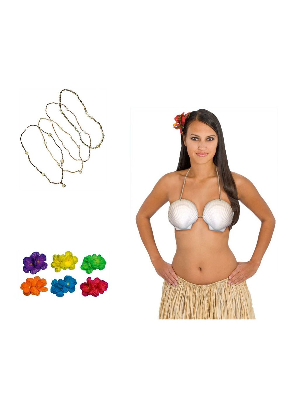 Womens Hawaiian Costume Accessory Kit