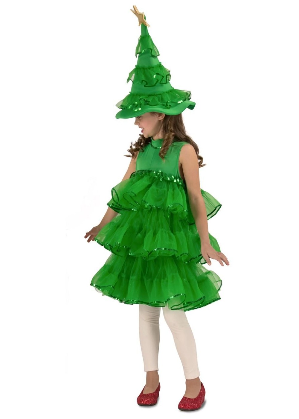 Kids Holiday Christmas Tree Girls Costume