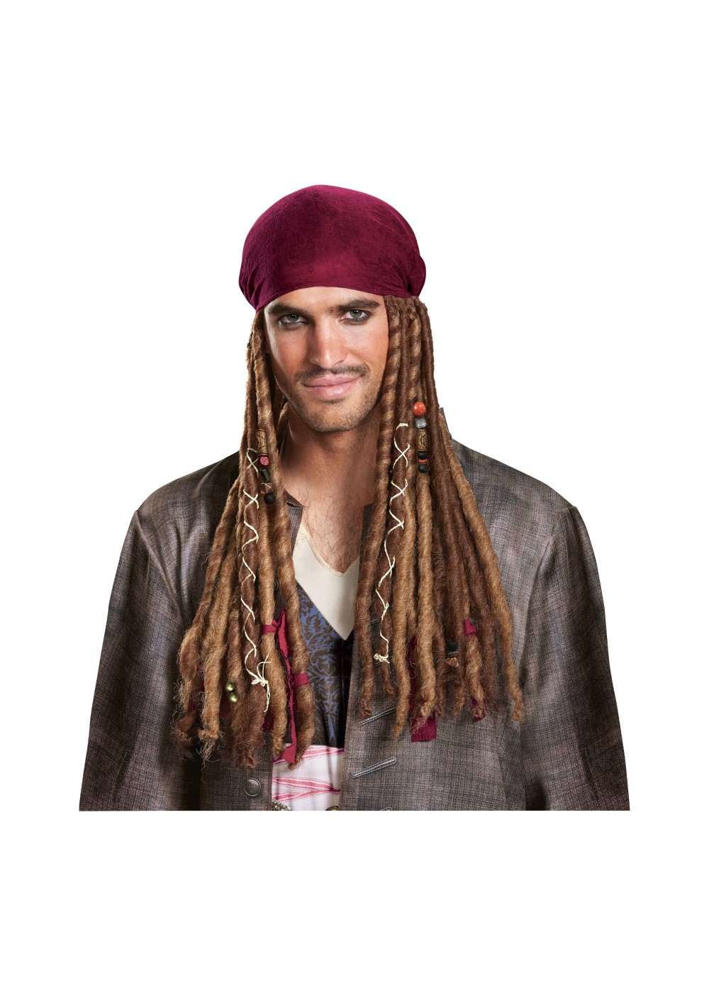 Mens Jack Sparrow Bandana With Dreads