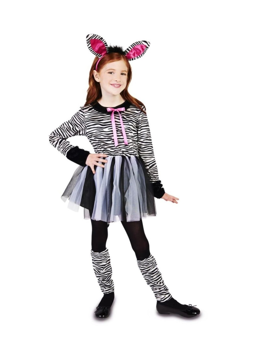 Kids Little Girls Zebra Costume