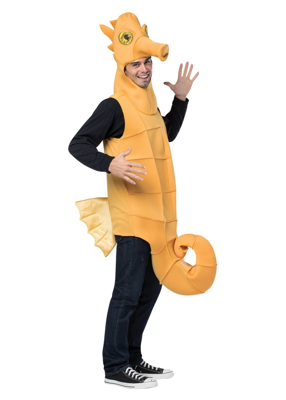 Mens Yellow Seahorse Costume