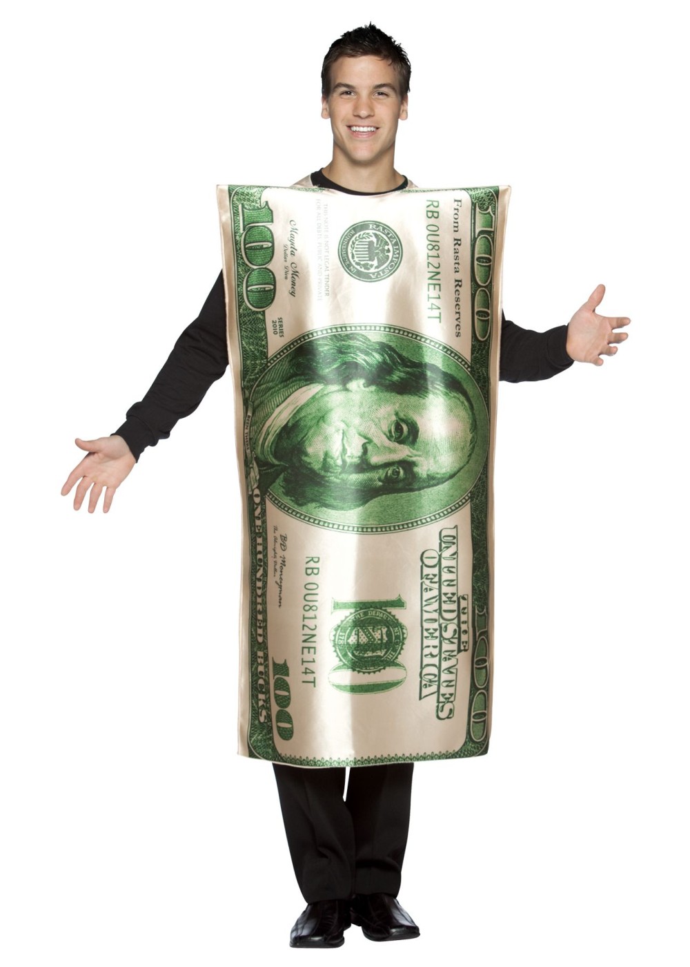 One Hundred Dollar Bill Mens Costume