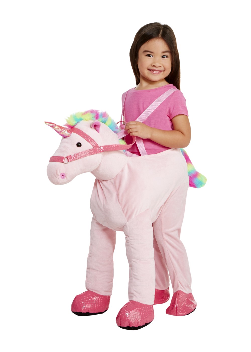 Kids Pink Unicorn Rider Girls Costume