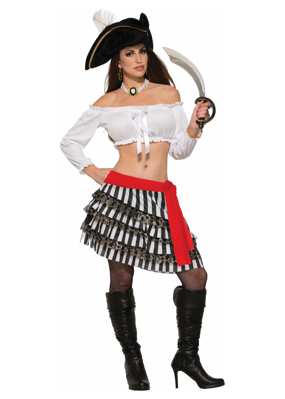 White Pirate Women Blouse