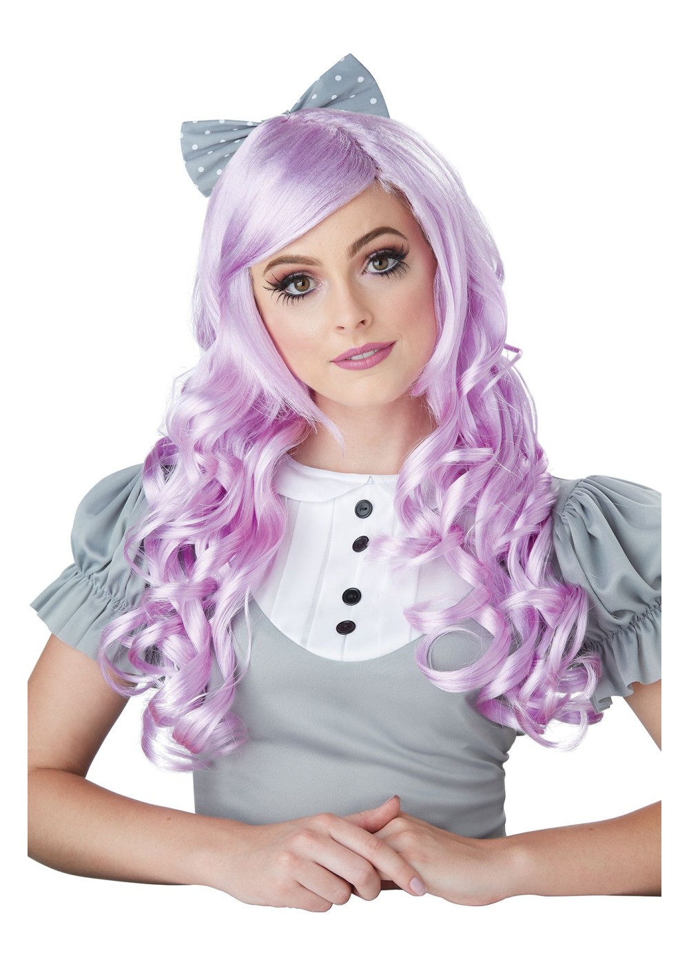 Purple Cosplay Doll Women Wig