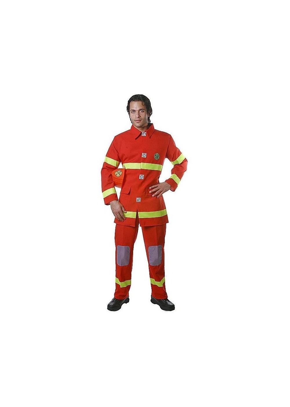 Red Firefighter Men Costume