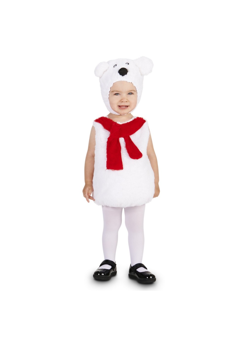 Red Scarf Polar Bear Baby Girls Costume