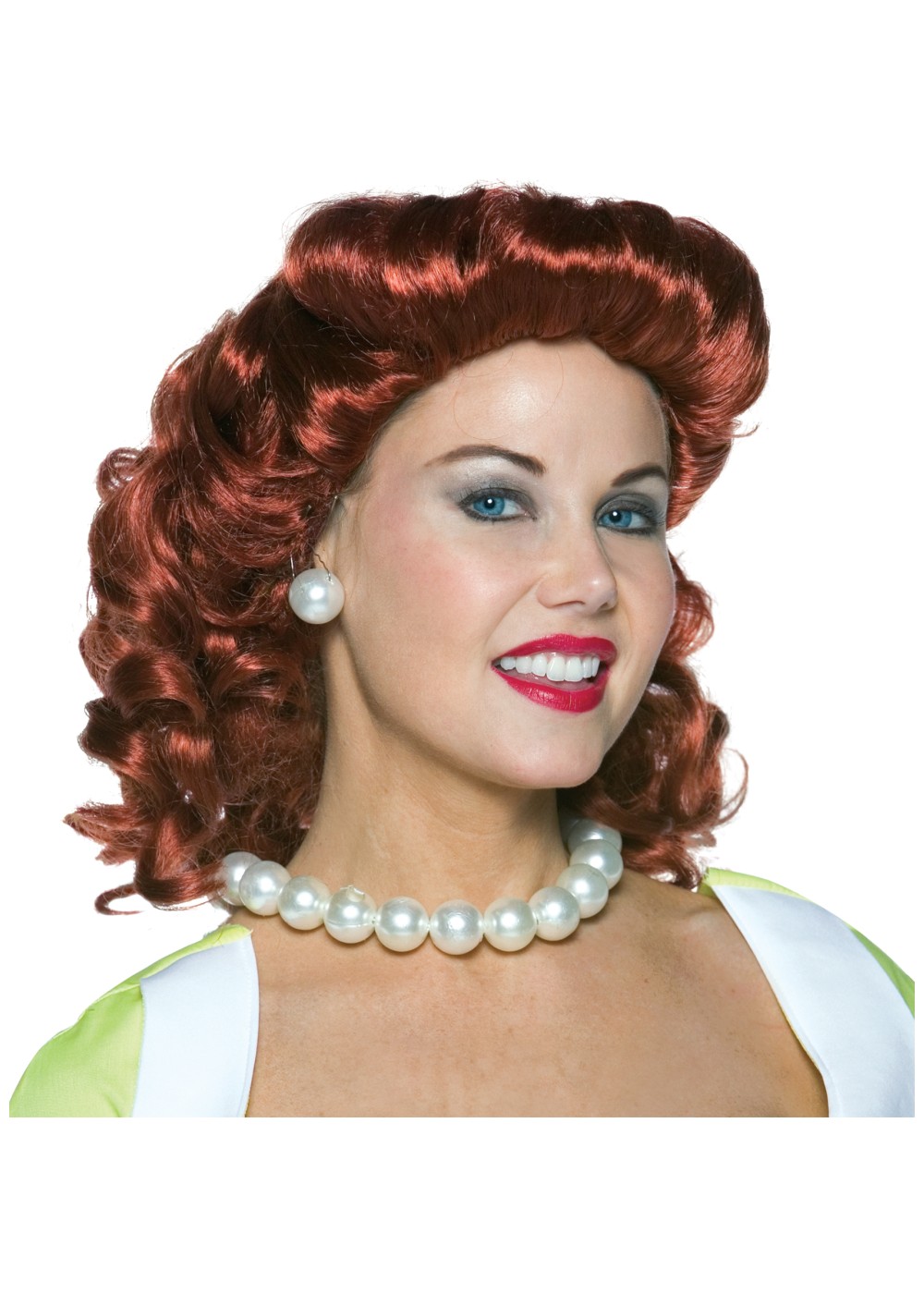 Kangaroos 50s Housewife Red Wig for Costume
