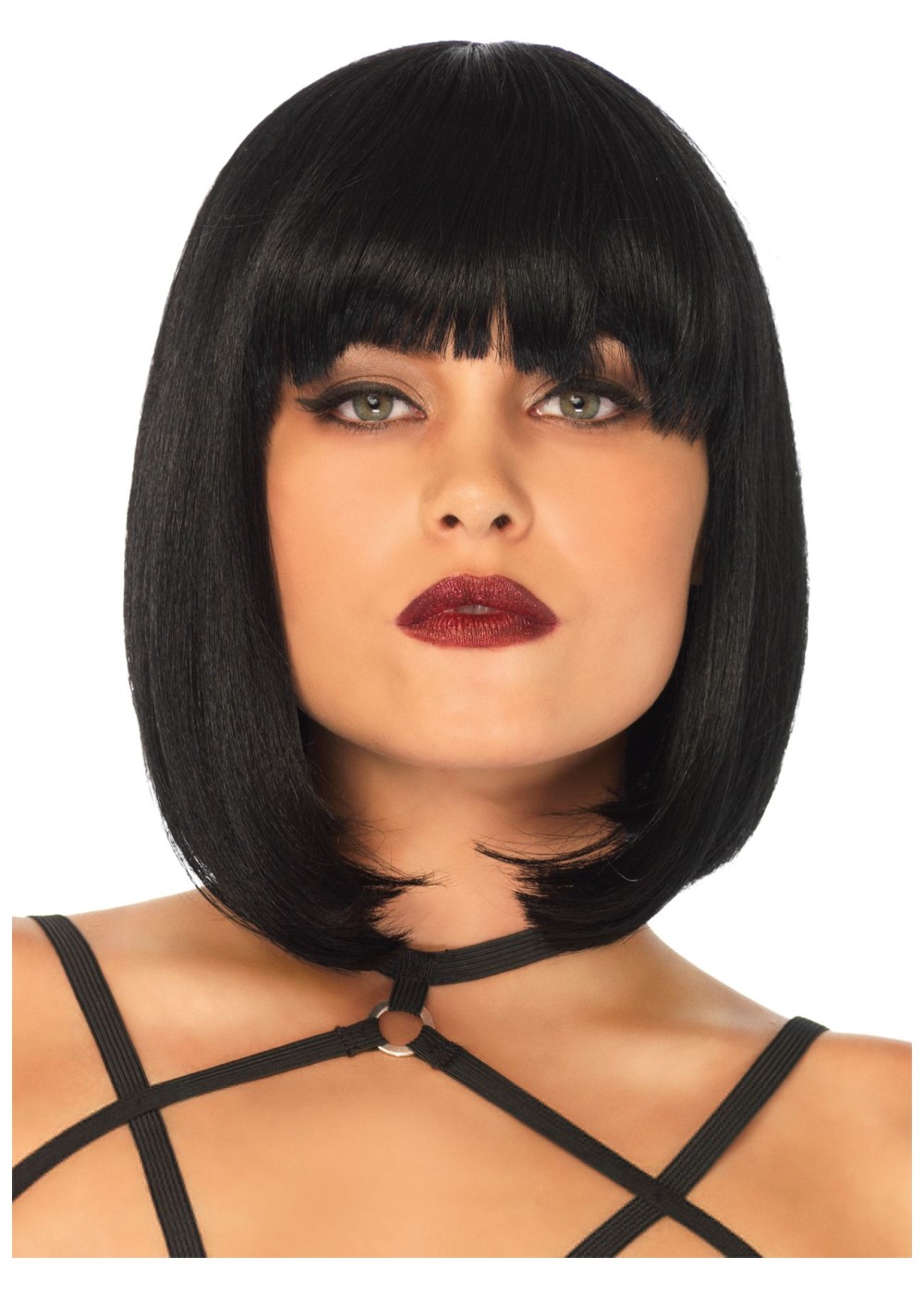 Womens Short Black Bob Wig