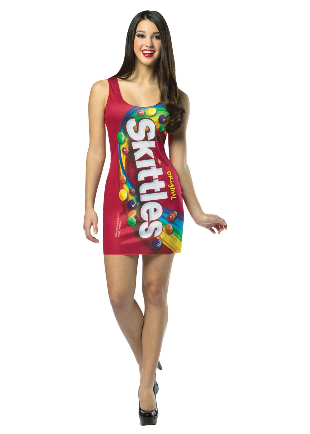 Girls Teen Dress Skittles Costume - Food Costumes